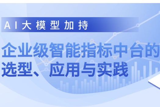 大模型加持下，企业级智能指标中台的选型、应用与实践 